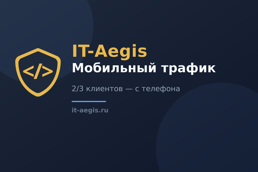 Две трети клиентов приходят с телефона. А ваш сайт для десктопа?