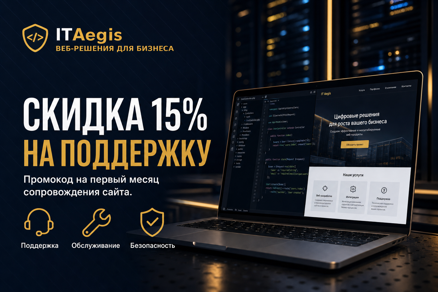 Скидка 15% на поддержку сайта